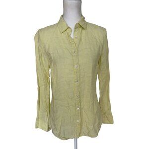 J.‎ Crew 100% Linen Perfect button down long sleeve shirt size 4